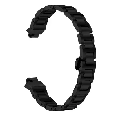 Eleganten pašček iz nerjavečega jekla, združljiv s Fitbit Inspire/Inspire 2/HR Black