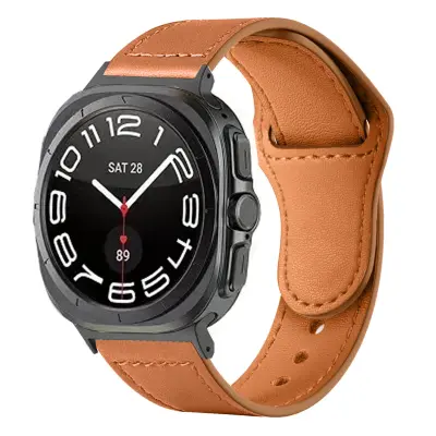 Usnjen pašček za uro Samsung Galaxy Watch7 Ultra (47 mm) - rjava