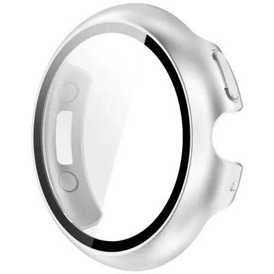 Zaščitno ohišje, združljivo z Google Pixel Watch 4 41 mm - PC + kaljeno steklo Silver