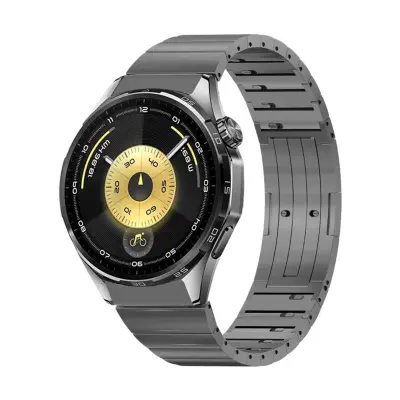 Titanium & Stainless Steel Watch Band Compatible with Huawei GT6 46mm Grey