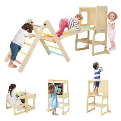 Otroško leseno igrišče Center aktivnosti 7v1