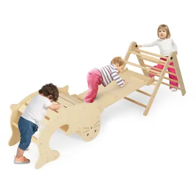 Otroško leseno igrišče Center aktivnosti 7v1