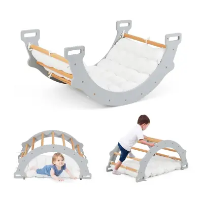 Montessori lesena gugalnica za plezalni lok z blazino