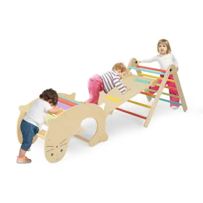 Otroško leseno igrišče Center aktivnosti 7v1