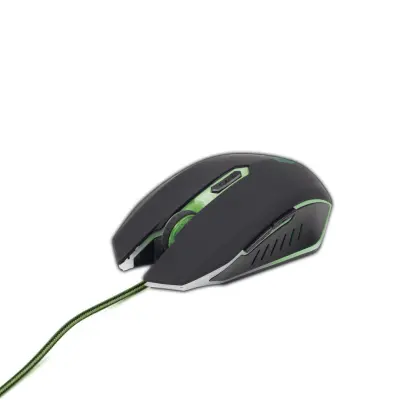 MUSG-001-G LED Gamer črna/Green miška