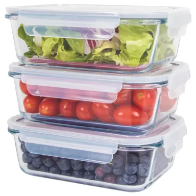 FHD 4020 komplet 3 steklenih posod