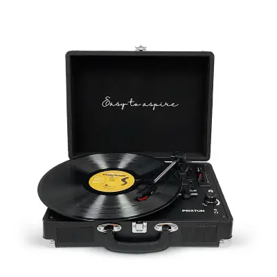 PRIXTON Vintage Gramofon VC400 Črna z Bluetoothom