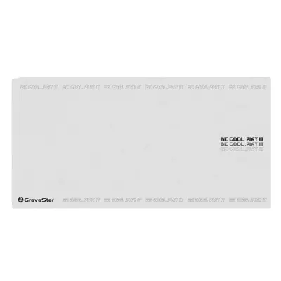 GravaStar Podloga za Miško za Igre / Bela / XXL / 80x40cm