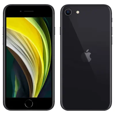 Obnovljeno - znaki rabe - Ecofone iPhone SE (2020) crn 64 GB 3 GB ram