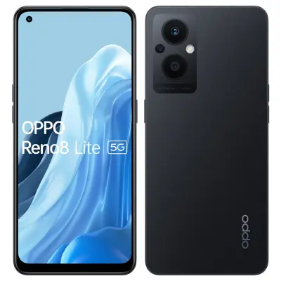 Obnovljeno - znaki rabe - Ecofone Reno8 Lite 5G crn 128 GB 8 GB ram dual sim