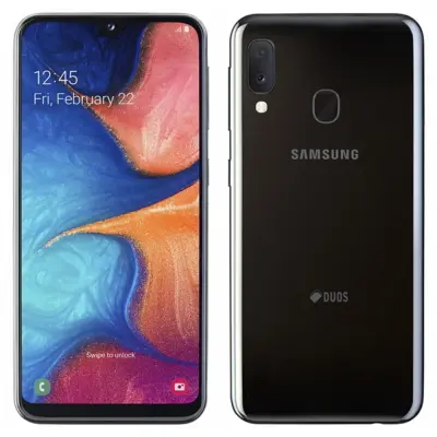 Obnovljeno - znaki rabe - Ecofone Galaxy A20e crn 32 GB 3 GB ram dual sim