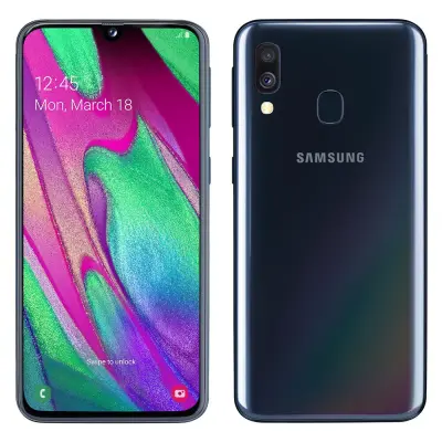 Obnovljeno - znaki rabe - Ecofone Galaxy A40 crn 64 GB 4 GB ram dual sim