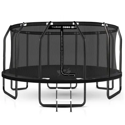 Trampolin vrtni – 488 cm, z notranjo varnostno mrežo, lestev, komplet THUNDER® ELITE 16FT