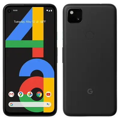 Obnovljeno - znaki rabe - Ecofone Pixel 4a crn 128 GB 6 GB ram 4G