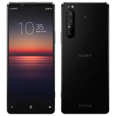 Obnovljeno - znaki rabe - Ecofone Xperia 1 II 5G crn 256 GB 8 GB ram