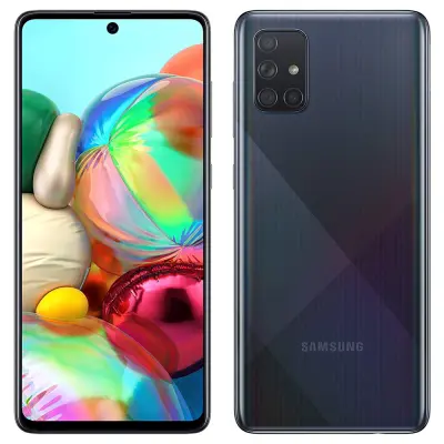 Obnovljeno - znaki rabe - Ecofone Galaxy A71 crn 4G 128 GB 6 GB ram