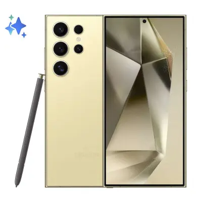 Obnovljeno - kot novo - Pametni telefon Samsung Galaxy S24 Ultra 6.8" 12Gb 512Gb Dual Sim Yellow Titanium Ne