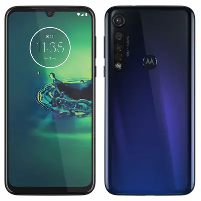 Obnovljeno - znaki rabe - Ecofone Moto G8 Plus modra 64 GB 4 GB ram