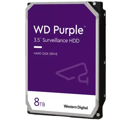 Trdi disk WD Purple 8TB 3,5" SATA3 256MB 5640rpm (WD85PURZ)