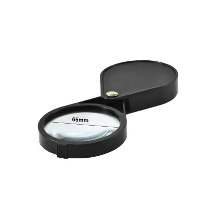 Žepno povečevalno steklo - 10-kratna povečava Black