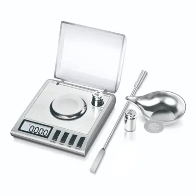 Digitalna tehtnica: 50g/0,001g z umeritveno utežjo