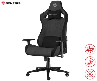 Gaming/pisarniški stol GENESIS NITRO 660, ergonomski, nastavljiva višina/naklon