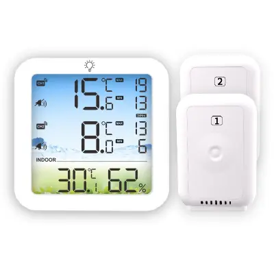 Brezžični digitalni termometer za hladilnik z notranjim in zunanjim senzorjem