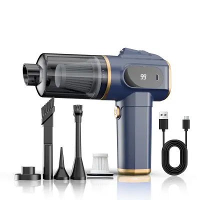 Prenosni avtomobilski sesalnik - močno sesanje, brezžičen Blue