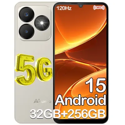 Ainuevo Neo S25 Pro 5G 32/256GB, zlata Pametni telefon, Android 15, 5280mAh, 64MP, NFC, Dual SIM