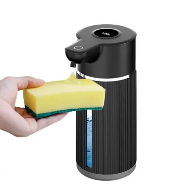 Avtomatski dozirnik mila s senzorjem in zaslonom za kuhinjo in kopalnico Black