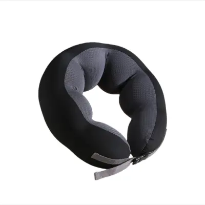 Ergonomski vzglavnik iz spominske pene za potovanja, pisarno in dom Black