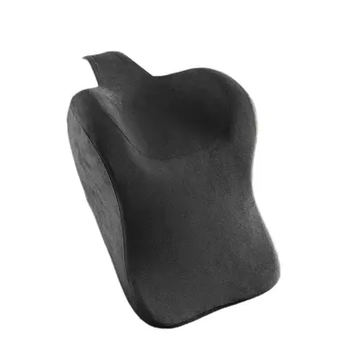 Avtomobilski vzglavnik iz semiša v obliki črke U: Ergonomska podpora za vrat za udobno potovanje Black