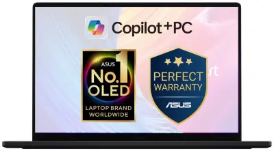 Prenosnik ASUS ProArt, Ryzen AI 9 HX 370, 40,6 cm (16"), 64 GB RAM, 2 x 2 TB SSD, RTX 5070, W11P (H7606WP-RJ083X)