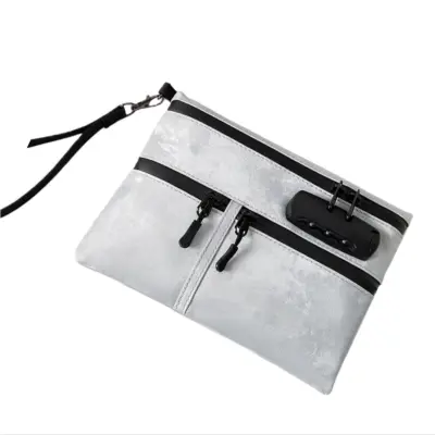 Večnamenska majhna torba s kombinacijsko ključavnico - zavarujte svoje potrebščine Grey