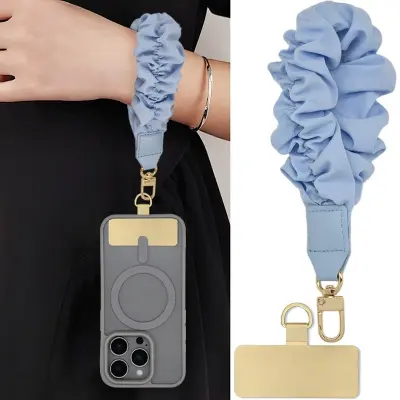 Prenosni pašček za zapestje, združljiv z iPhone - eleganten in varen dodatek Blue