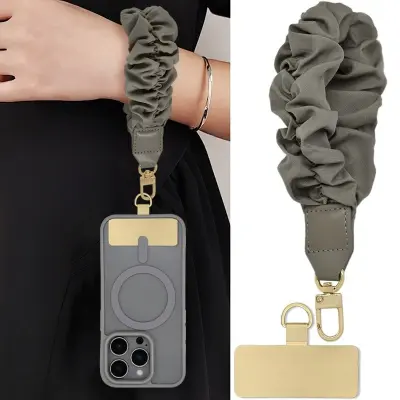 Prenosni pašček za zapestje, združljiv z iPhone - eleganten in varen dodatek Grey