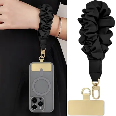 Prenosni pašček za zapestje, združljiv z iPhone - eleganten in varen dodatek Black