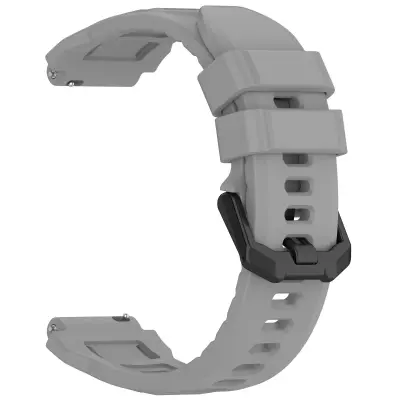 Silikonski pašček za uro 20 mm, združljiv z Amazfit T-Rex 3 Pro (44 mm) - različne barve Grey