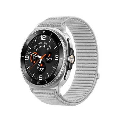 Združljiv z Samsung Galaxy Watch 8/8 Classic Wilderness Mountain najlonskim paškom Grey