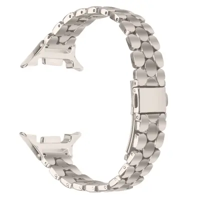 Eleganten jekleni pas z biseri, združljiv s Samsung Galaxy Watch 8/8 Classic Starlight