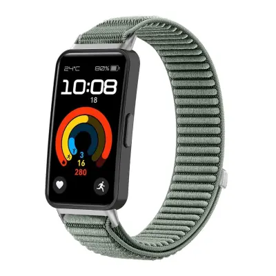Združljiv najlonski pleten trak za Huawei Band 8/9/10 - Več barv Green