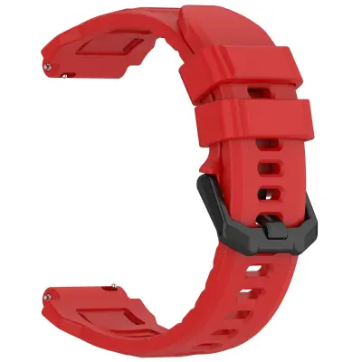 Silikonski pašček za uro 20 mm, združljiv z Amazfit T-Rex 3 Pro (44 mm) - različne barve Red