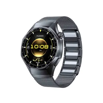 Združljiv magnetni pas iz nerjavečega jekla za Huawei GT6 Pro Grey