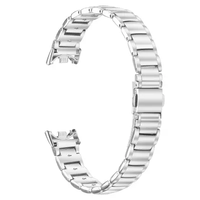 Eleganten pašček iz nerjavečega jekla, združljiv z Xiaomi Band 8/9/10 Silver