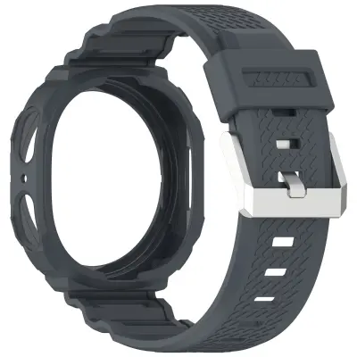Združljiv s Samsung Galaxy Watch 8 TPU pašček - Integriran dizajn Grey 44 mm