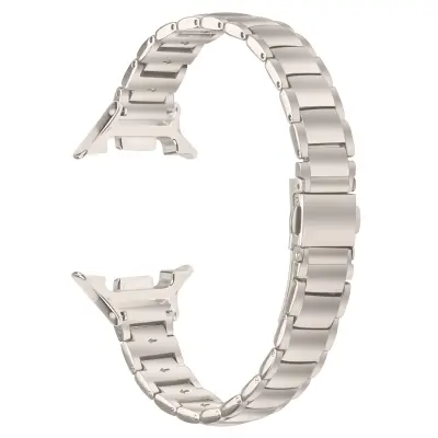 Eleganten jeklen trojni zapestni trak, združljiv s Samsung Galaxy Watch8/8 Classic Starlight