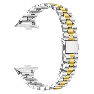 Biserna zapestnica iz nerjavečega jekla, združljiva z Xiaomi 8 Pro/9 Pro/Redmi Watch 4/5 silver+gold