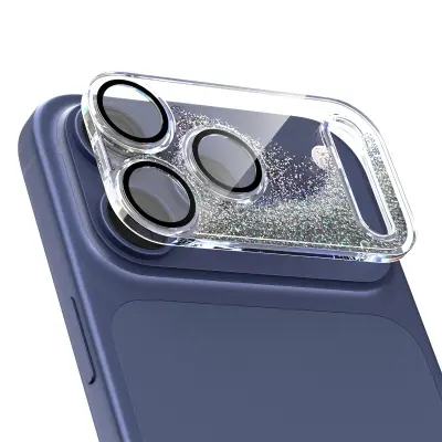 PC Zaščita Objektiva Kamere, Združljiva z iPhone 17 Pro Max - Proti Praskam Silver