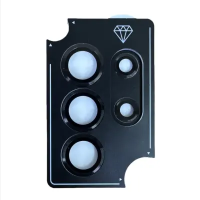 Združljiv s Samsung Galaxy S25 FE Titanium Black zaščita leče kamere z AR premazom