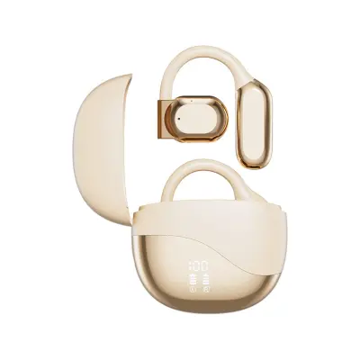 Brezžične slušalke z odprtim ušesom - Pametni digitalni zaslon in dolga življenjska doba baterije Skin color